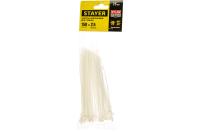 Хомуты-стяжки STAYER Professional нейлоновые белые (РА66) 2.5 х 150 мм. 75 шт. 3785-15