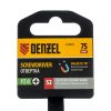 Отвертка, PZ0x75 мм, S2, 3к рукоятка Denzel