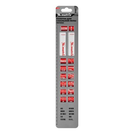 Полотна универсальные для сабельной пилы S1222VF, 275/1.8-2.5 мм, Bimetal, 2 шт, Pro Matrix