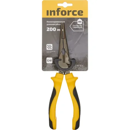 Никелированные длинногубцы Inforce 06-18-47