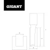 Пазовая прямая фреза Gigant GC-0061
