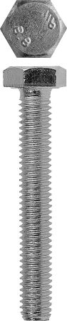 ЗУБР DIN 933, кл. пр. 5.8, M12 х 25 мм, цинк, 4 шт, болт (4-303076-12-025)